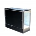 FixtureDisplays® Black aluminum showcase full vision 60 inch frame shelf retail store display AL15B